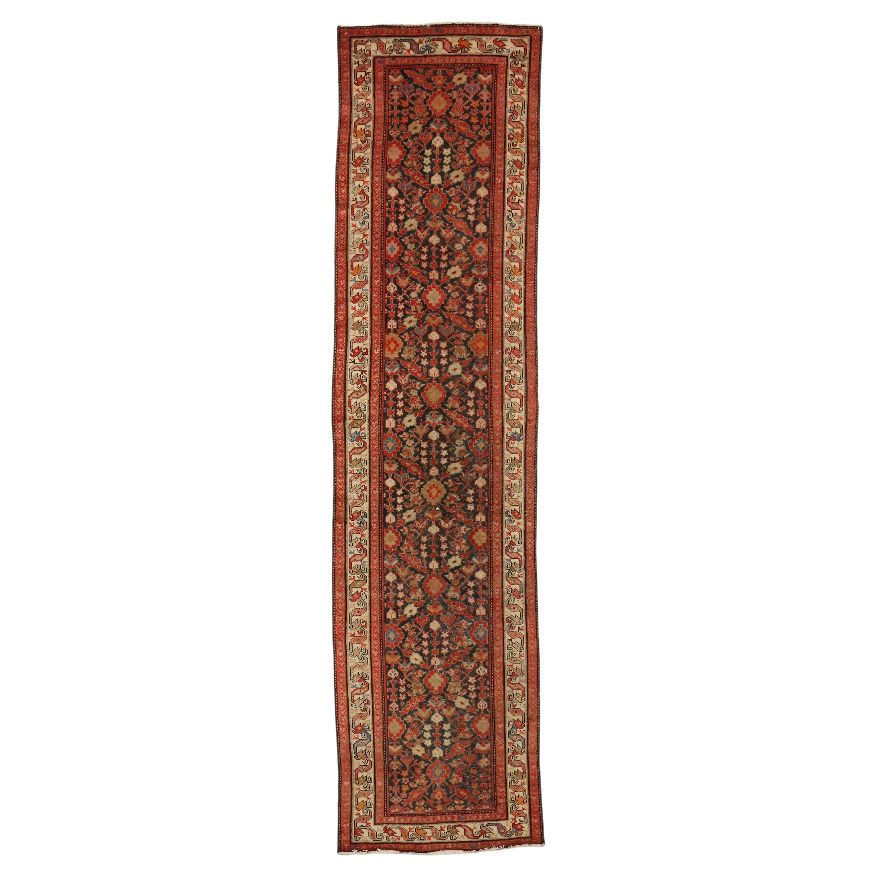 The Mina Khani Passage: A Persian Malayer Masterpiece of Botanical Elegance For Sale