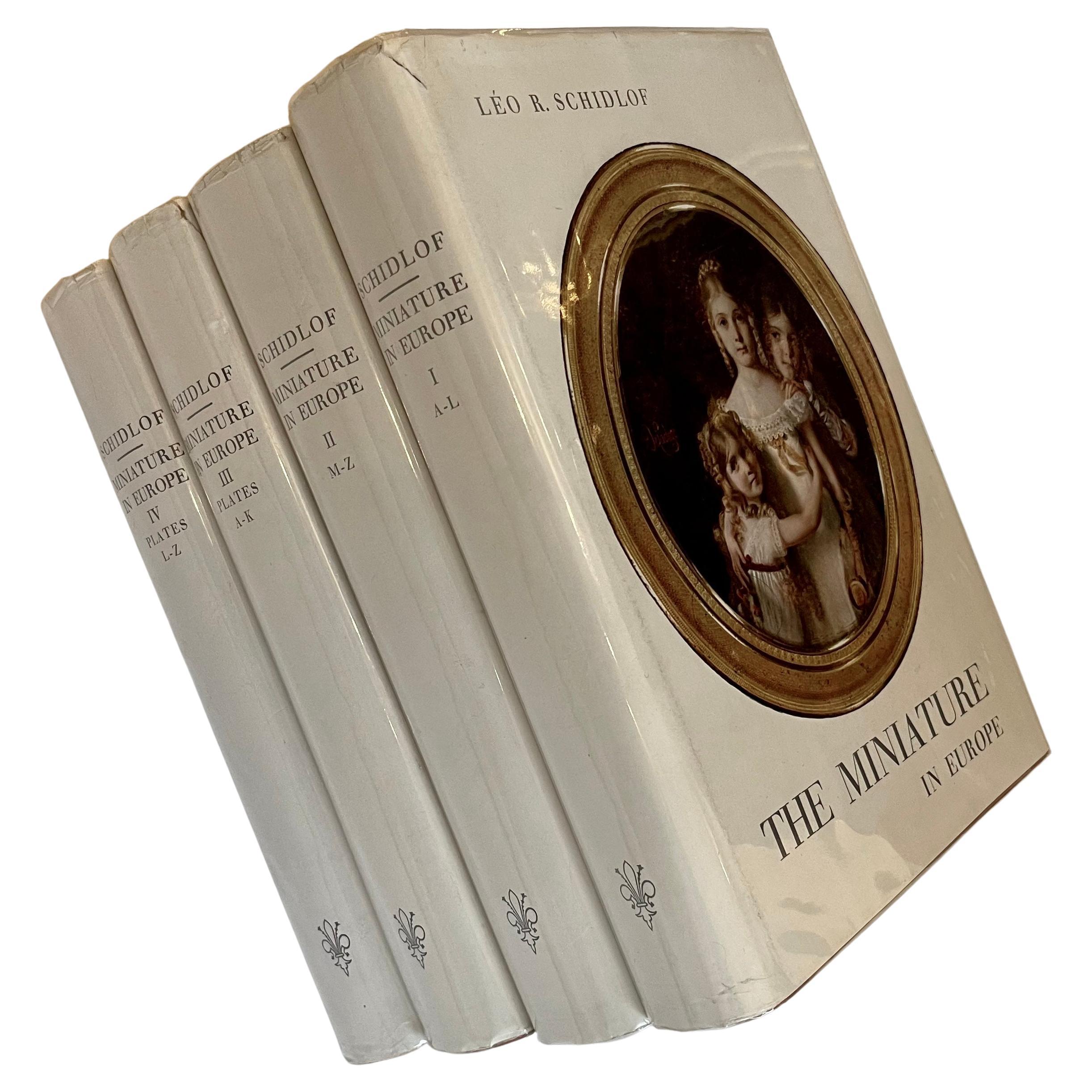 The Miniature in Europe, 4 volumes - Leo R. Schidlof - Akademische Druck, 1964 For Sale