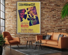 The Misfits 1961 French Grande Film Poster, Roger Soubie