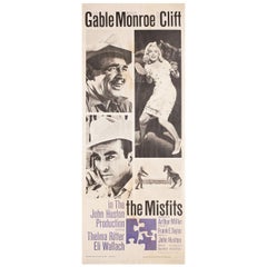 Vintage The Misfits 1961 U.S. Insert Film Poster