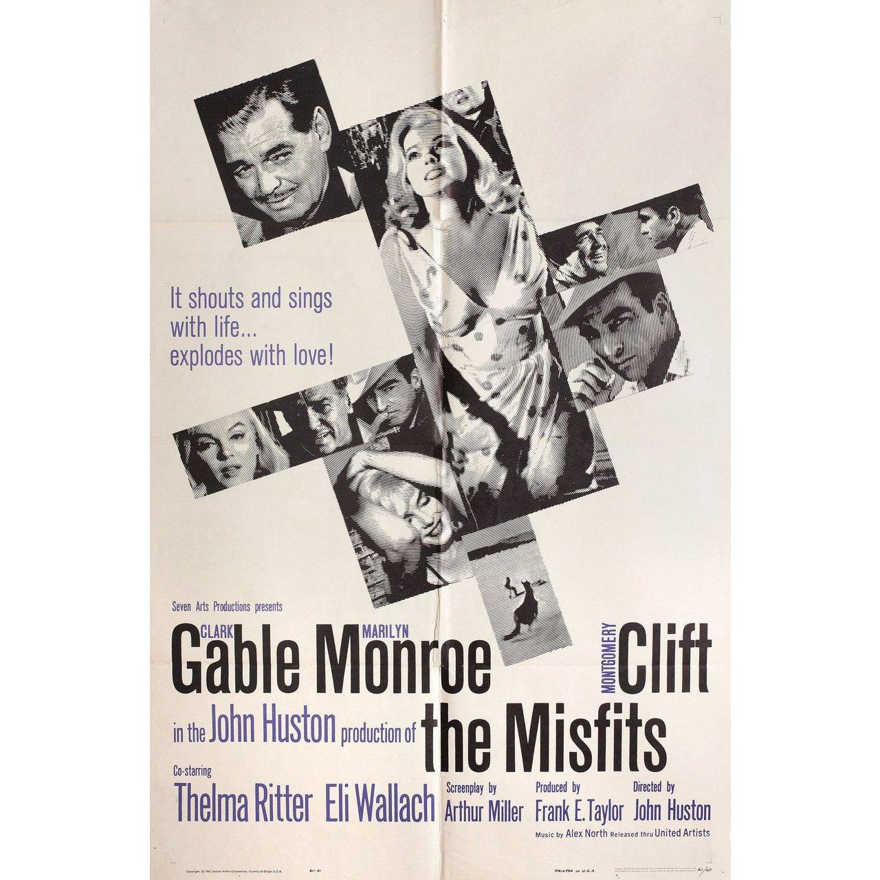 American The Misfits 1961 U.S. One Sheet Film Poster