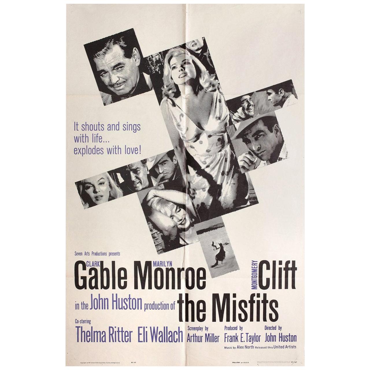 The Misfits 1961 U.S. One Sheet Film Poster