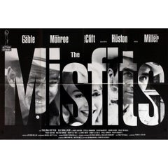 "The Misfits" R1990s French Half Grande Film Poster