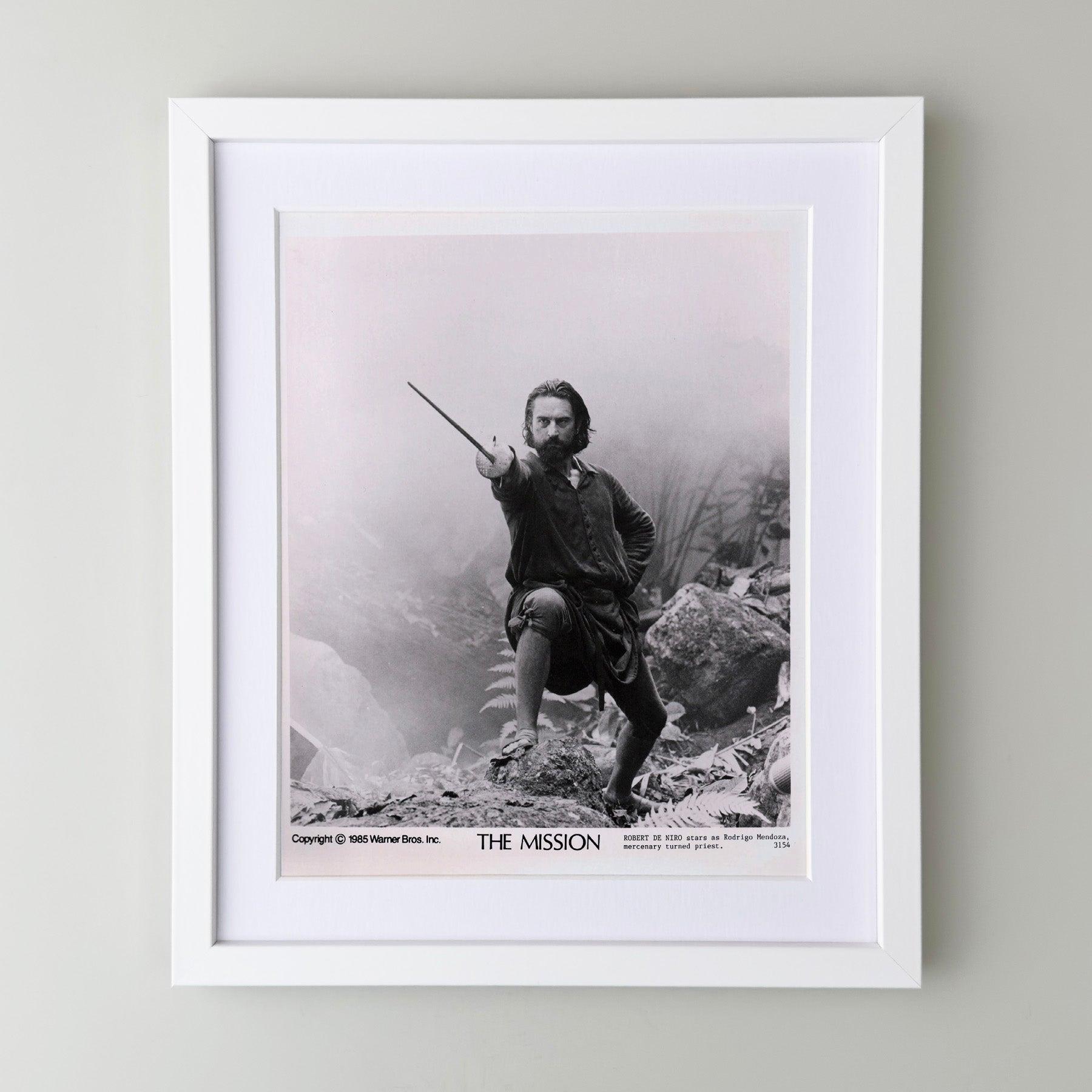 Américain The Mission 1986 Publicity Film Movie Press Still Framed en vente