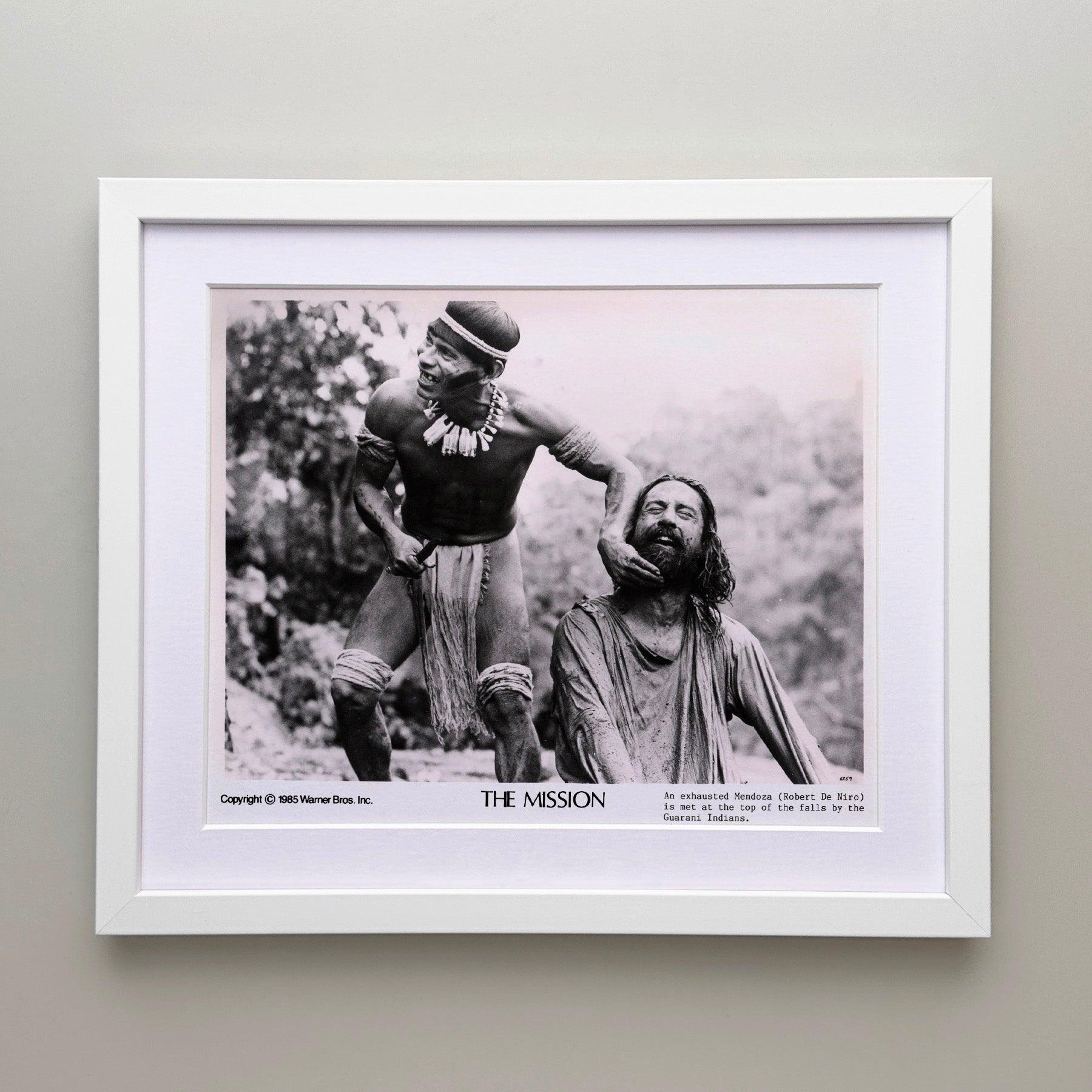 Américain The Mission 1986 Publicity Film Movie Press Still Framed en vente