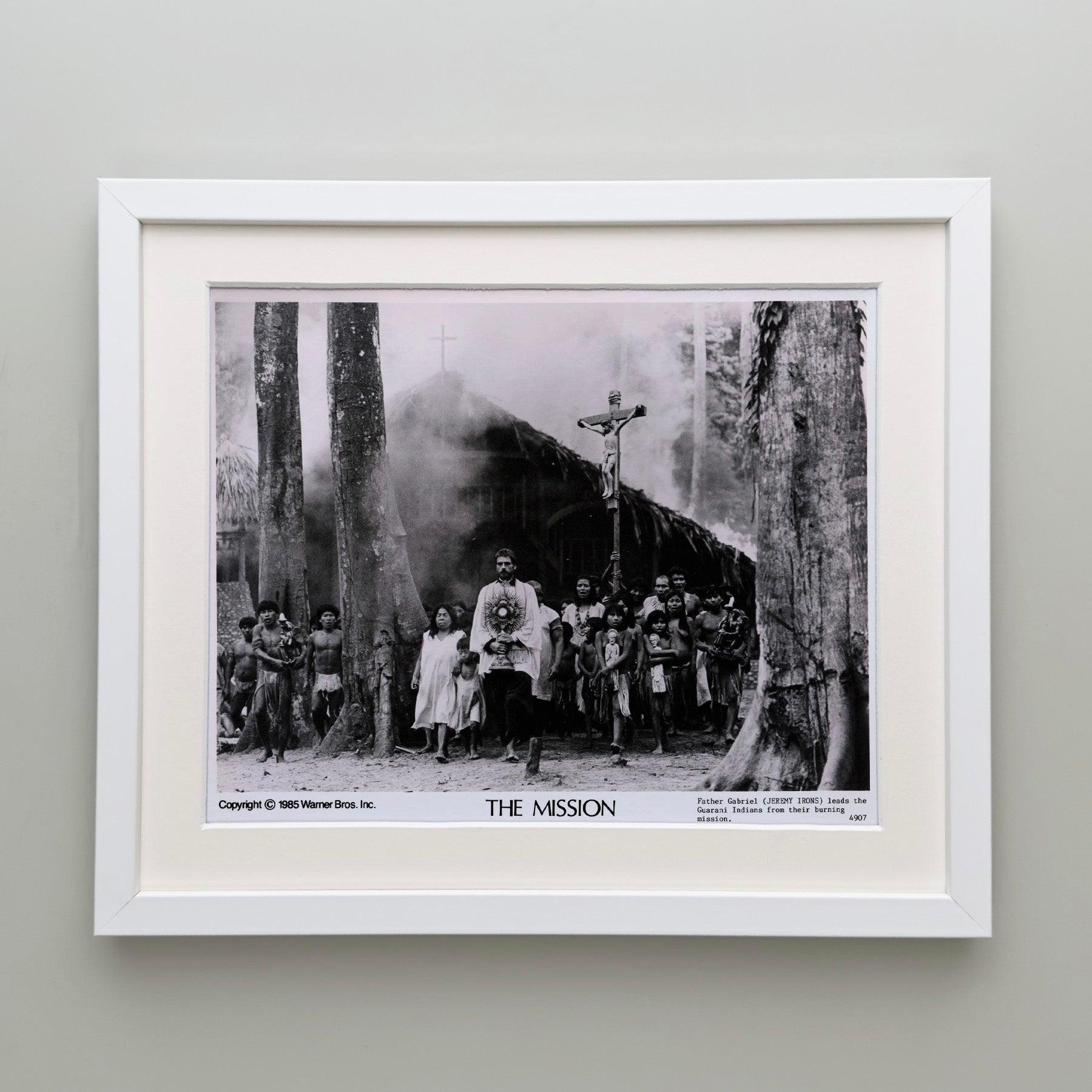 The Mission 1986 Publicity Film Movie Press Still Framed Excellent état - En vente à Bath, Somerset