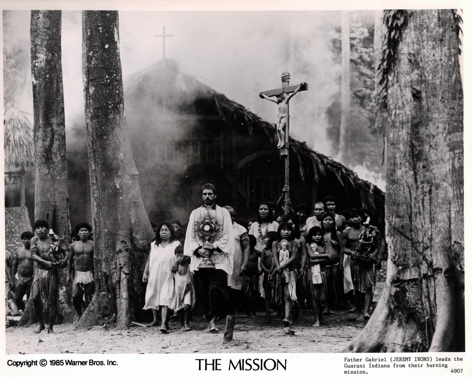 Papier The Mission 1986 Publicity Film Movie Press Still Framed en vente