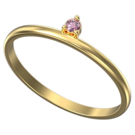For Sale:  The Modern Solitaire Ring in Gold, 14k Yellow Gold