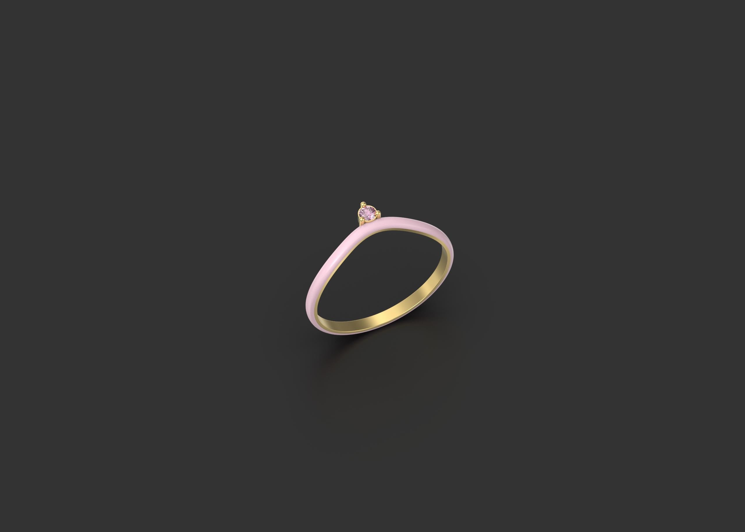 For Sale:  Modern Wave Ring in Gold, 14k Yellow Gold 3