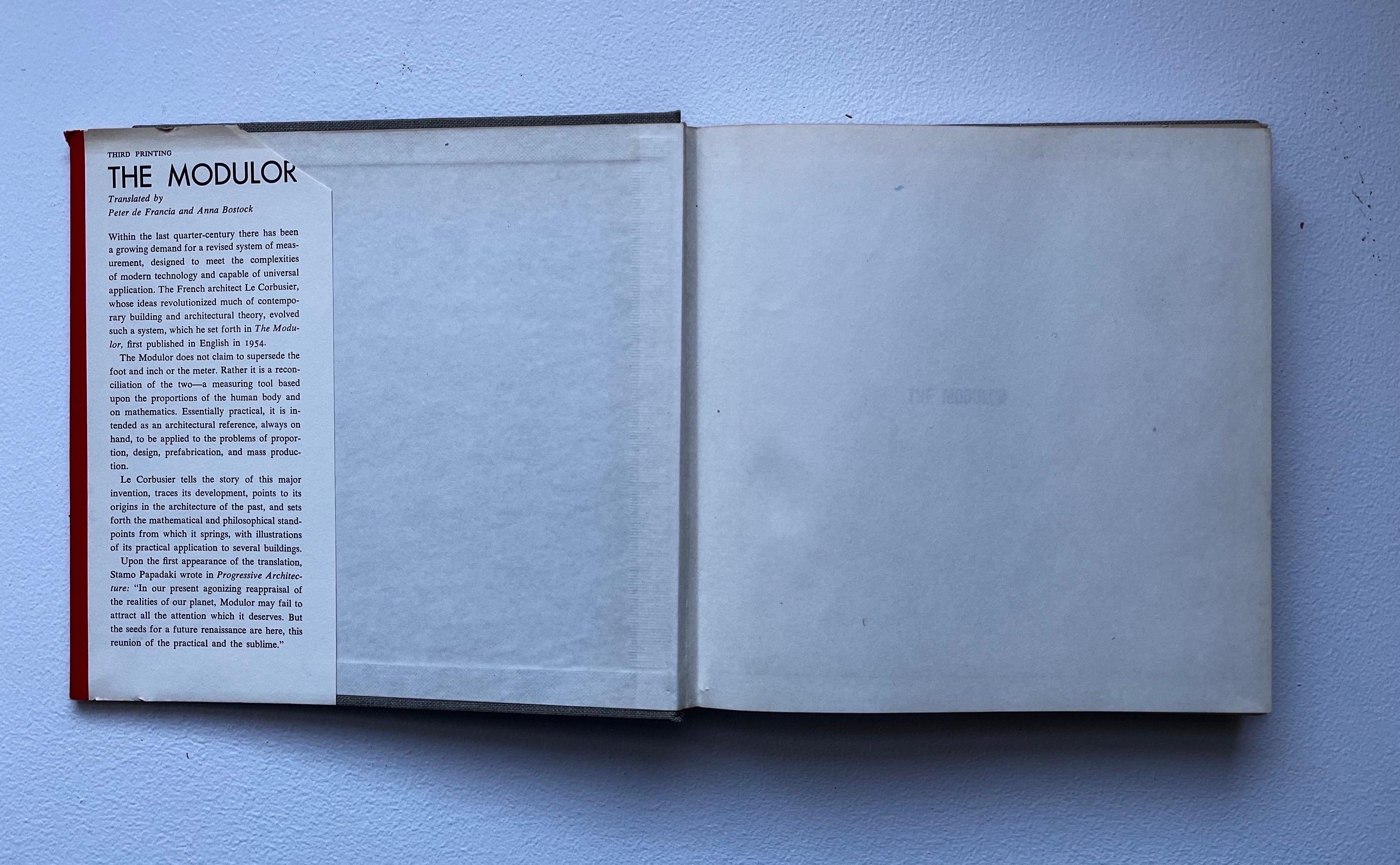 Milieu du XXe siècle Le Corbusier, troisième impression, 1954 en vente