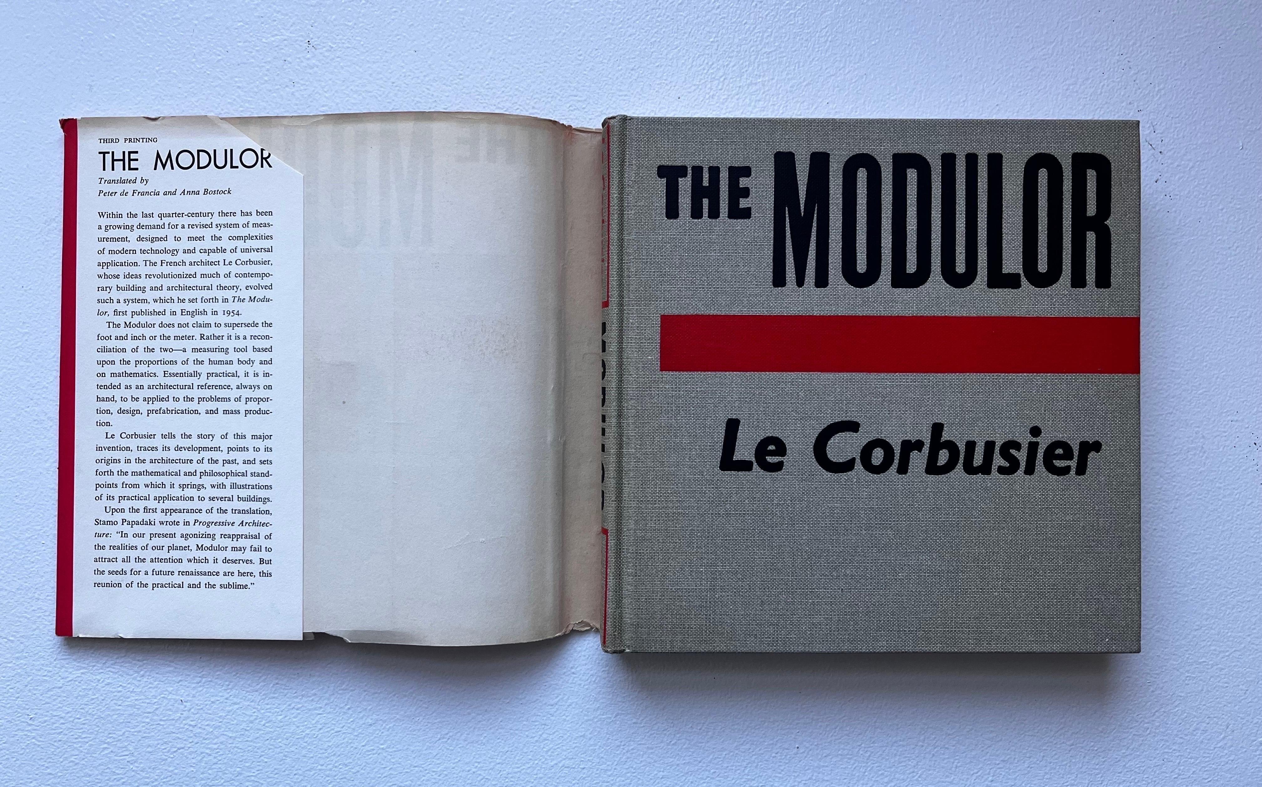 Paper The Modulor, Le Corbusier, third printing, 1954 For Sale