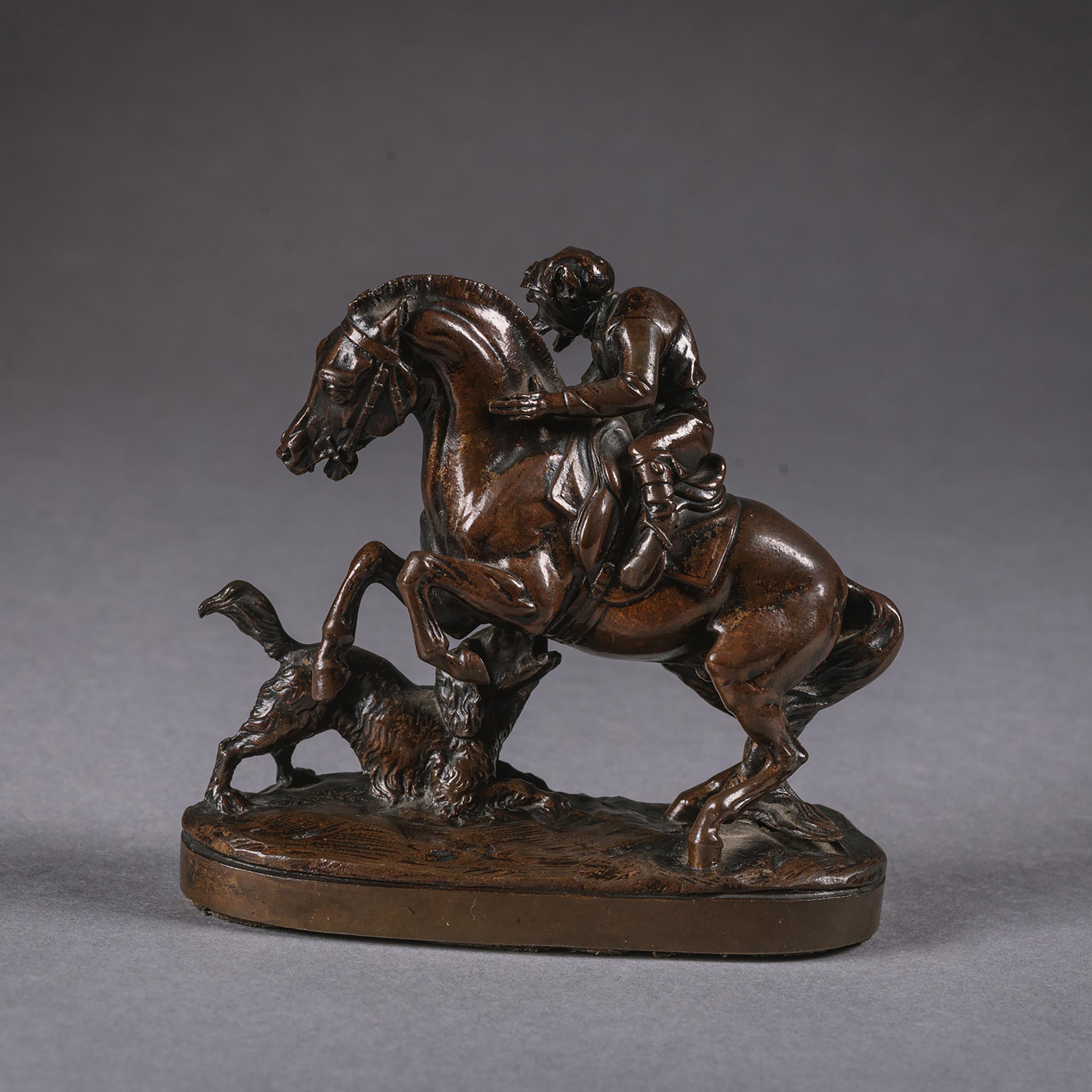 Français Le Cavalier des singes - Paul Joseph Raymond Gayrard (1807 - 1855) en vente