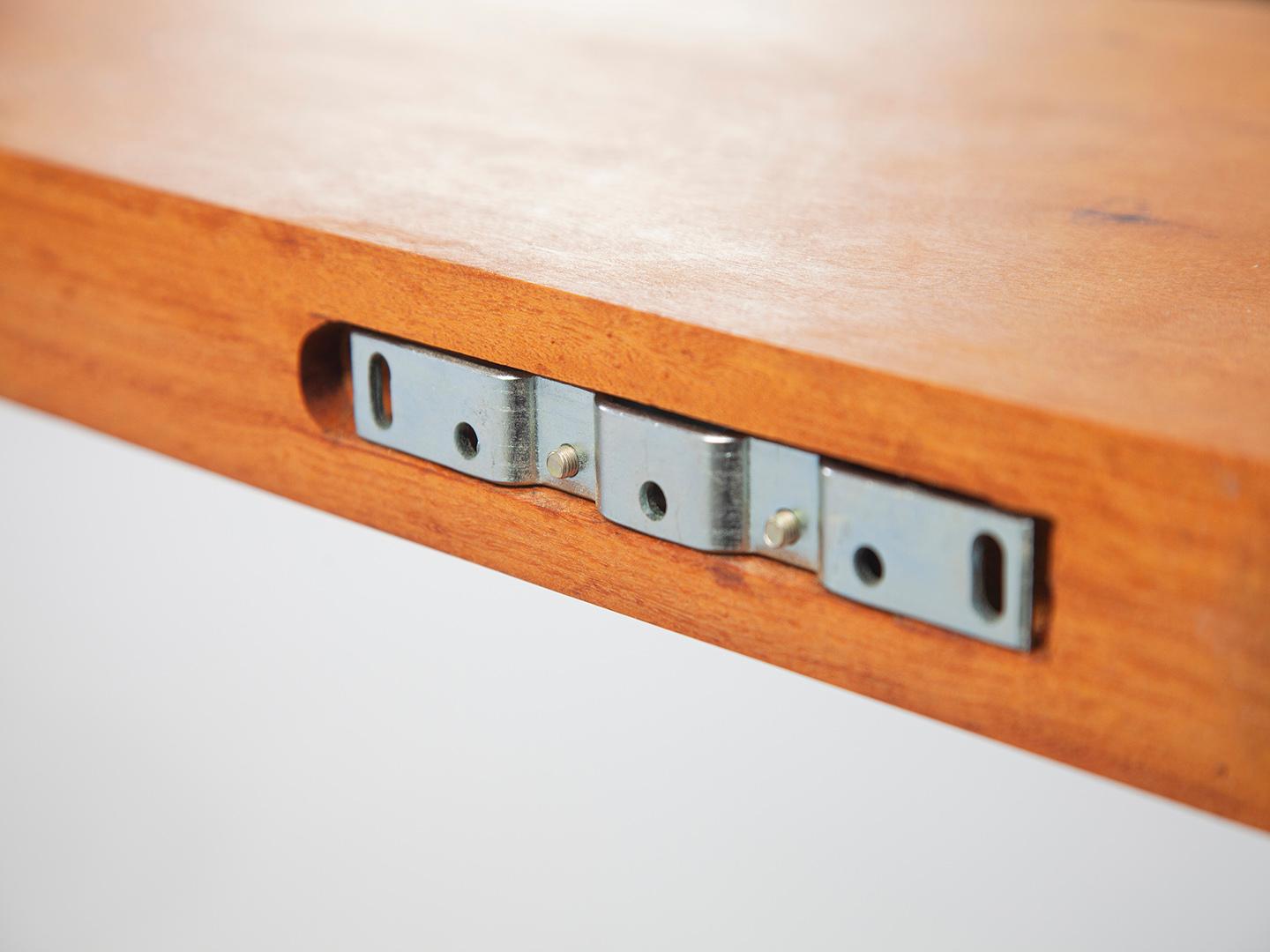 Console murale monopied en bois dur en vente 7