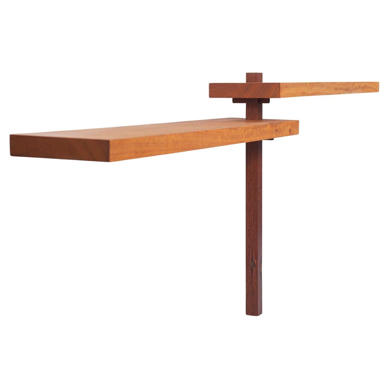 Console murale monopied en bois dur en vente