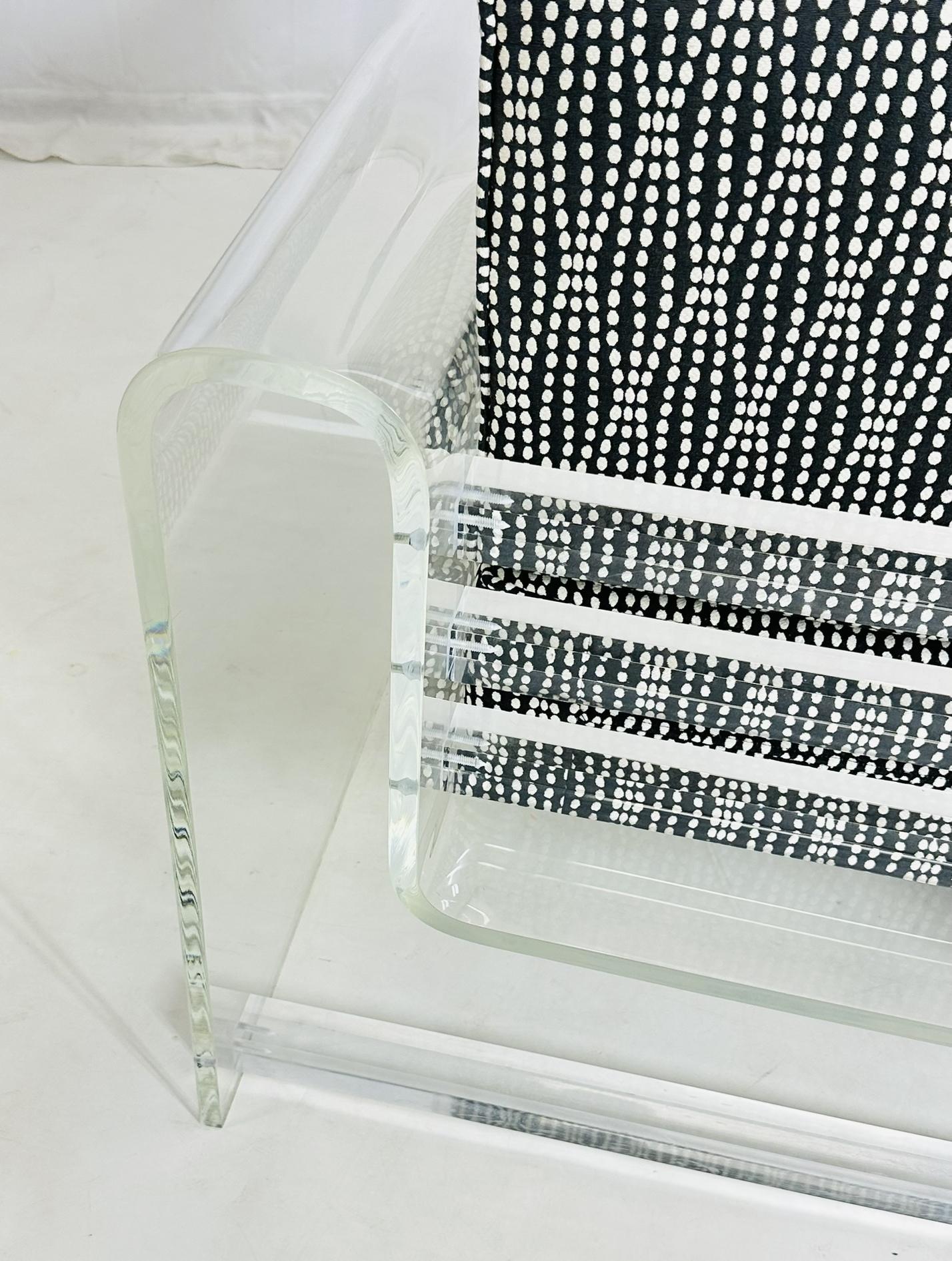 Silla de salón de Lucite 
