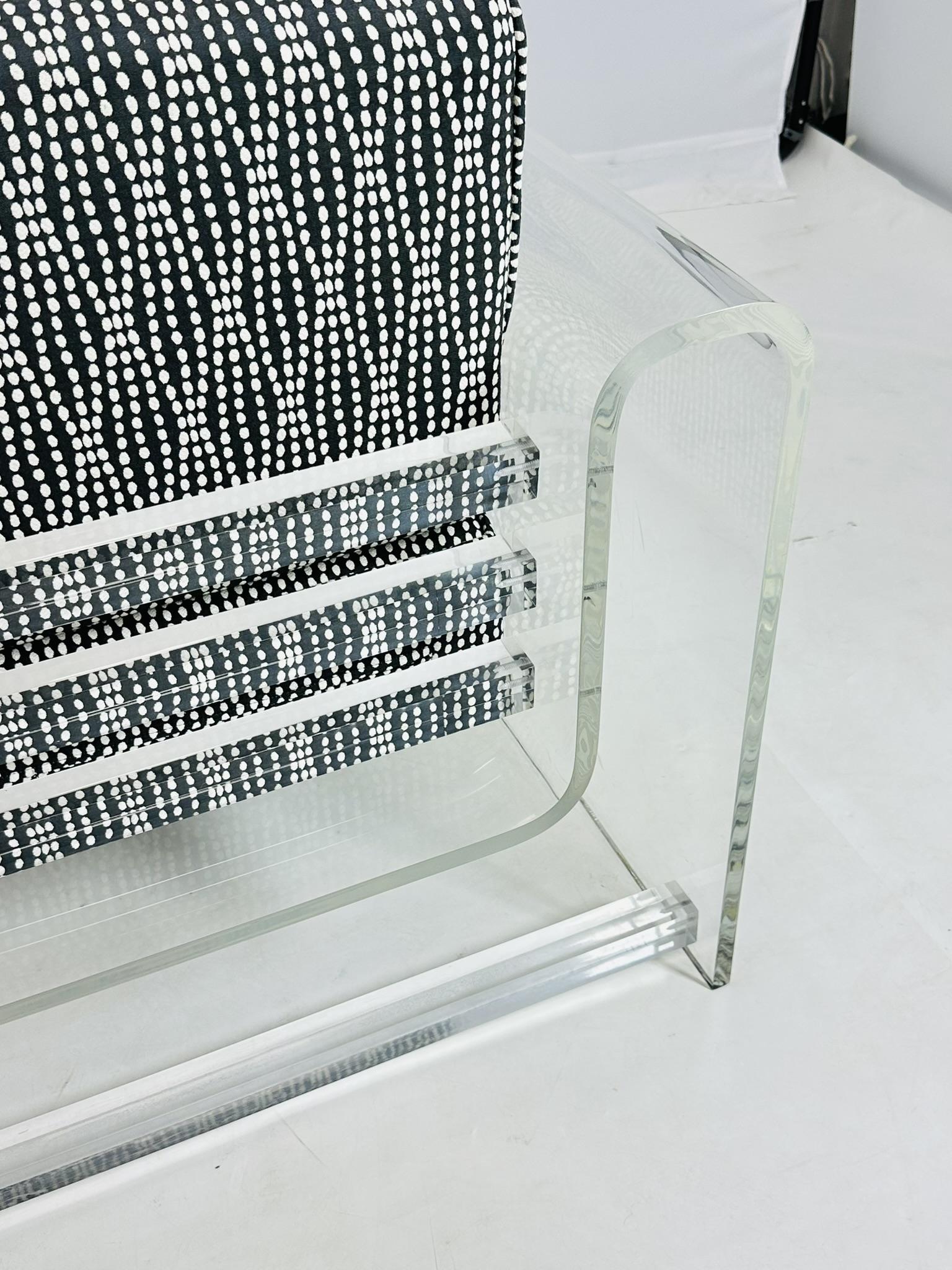 Silla de salón de Lucite 