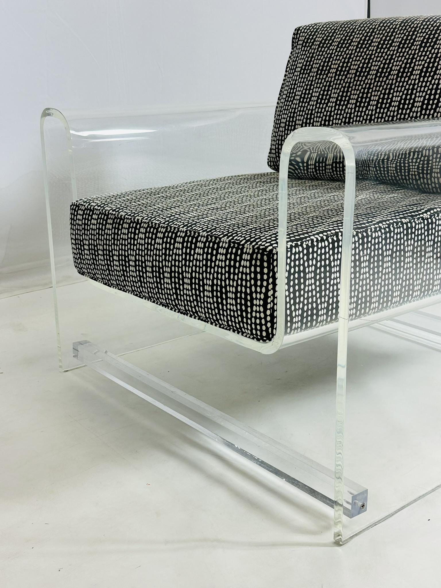 Silla de salón de Lucite 