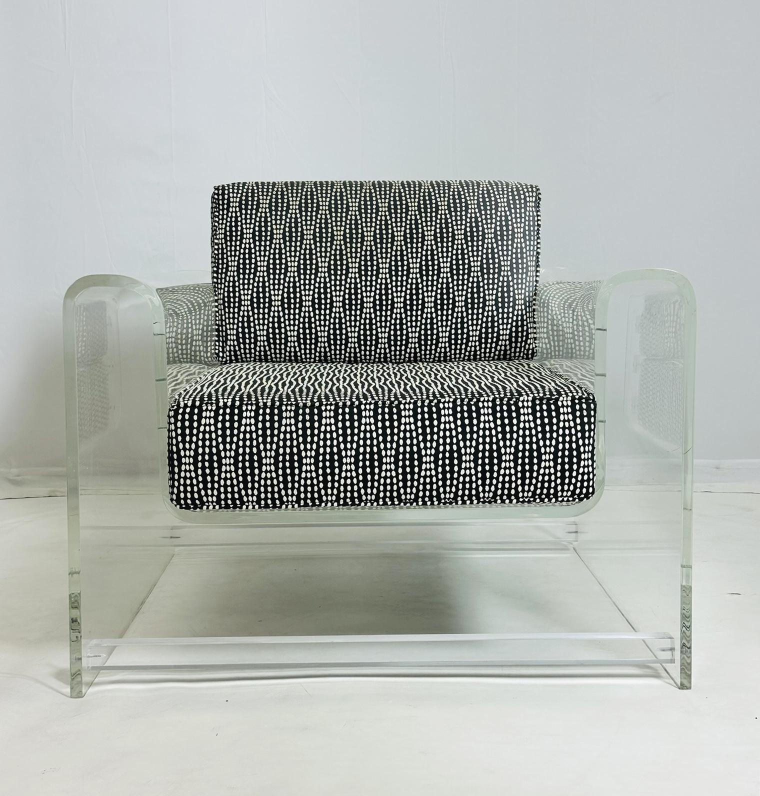 Silla de salón de Lucite 