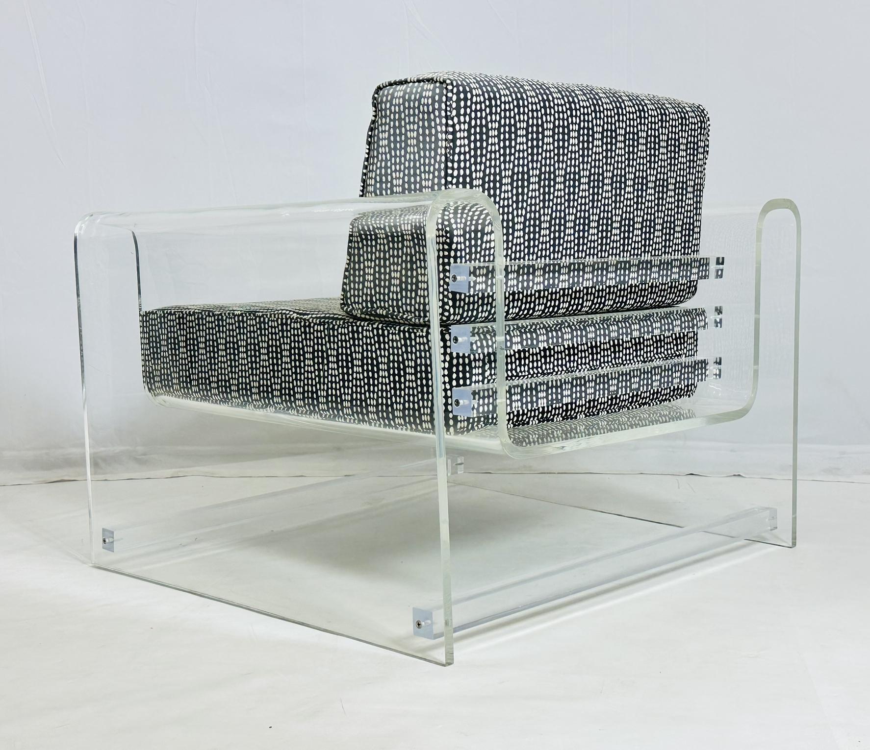 Silla de salón de Lucite 