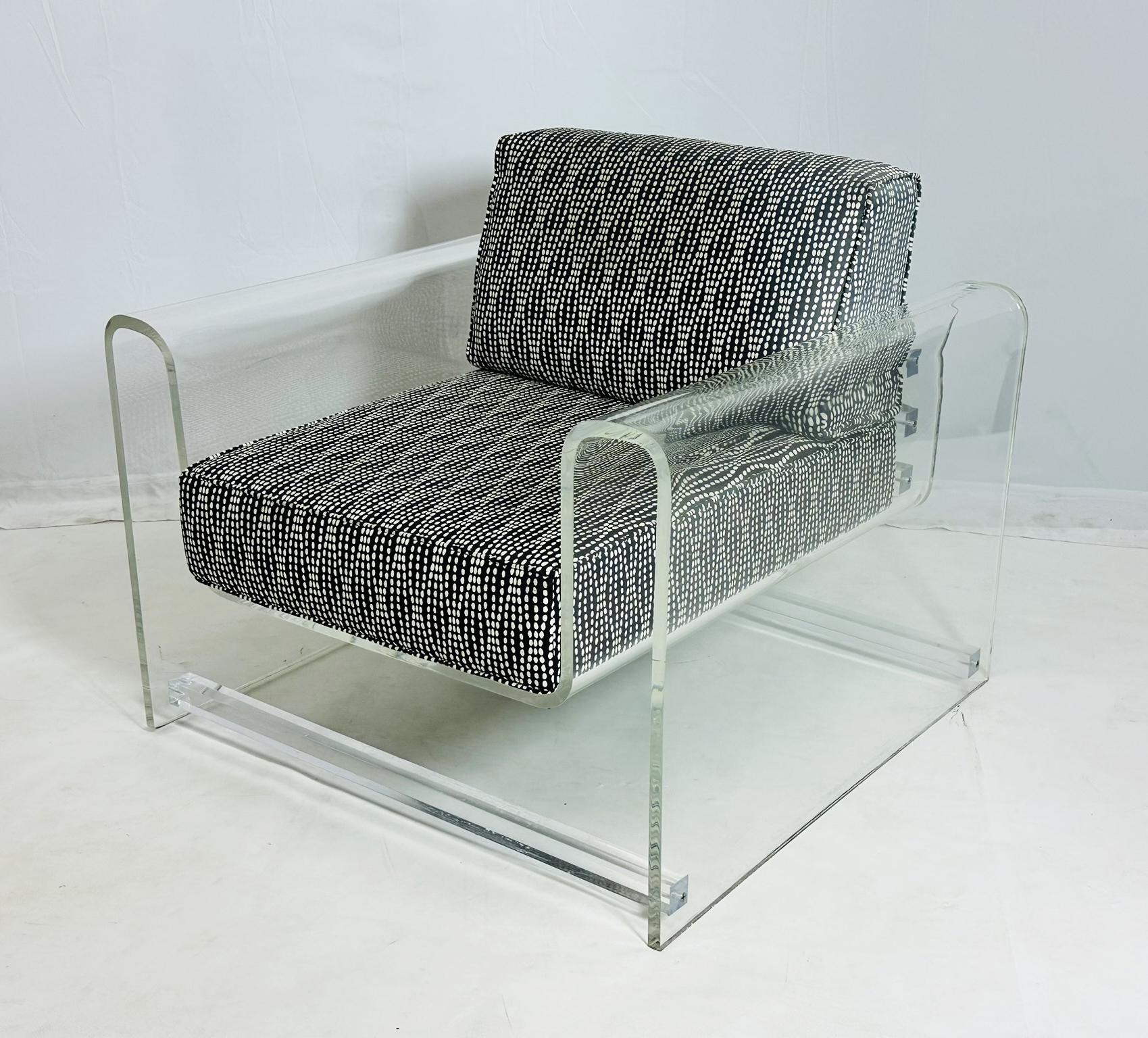 Silla de salón de Lucite 