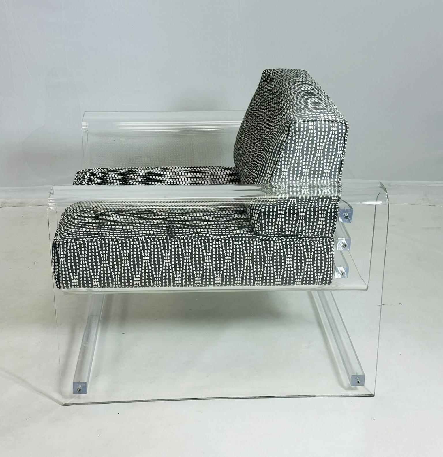 Silla de salón de Lucite 