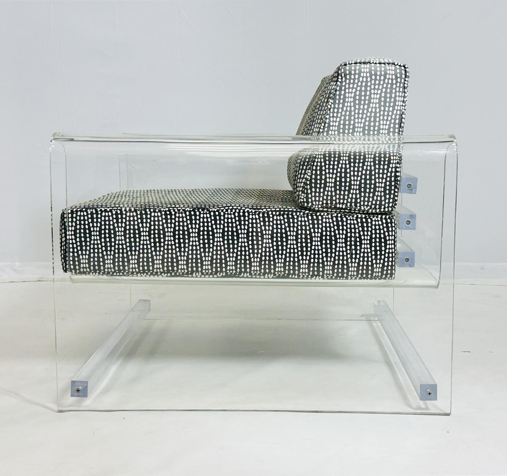 Silla de salón de Lucite 