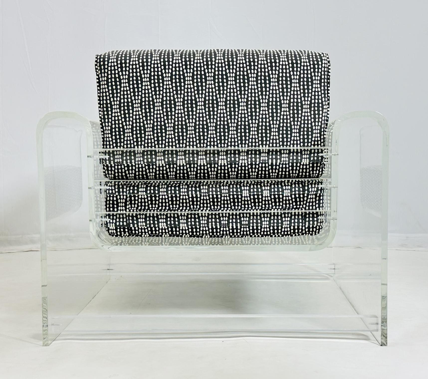 Silla de salón de Lucite 