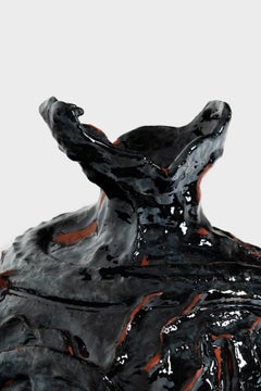 Vase 'The Monster With The Many Heads' en céramique émaillée réalisé par Niki Danai
