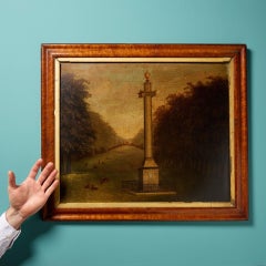 ‘The Monument’ (c.1800) English School Oil Painting of The Ailesbury Column