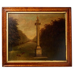 'Il Monumento' (c.1800) Dipinto a olio della English School raffigurante la Colonna di Ailesbury