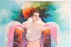 The Moon Goddess Oil Painting on Canvas
