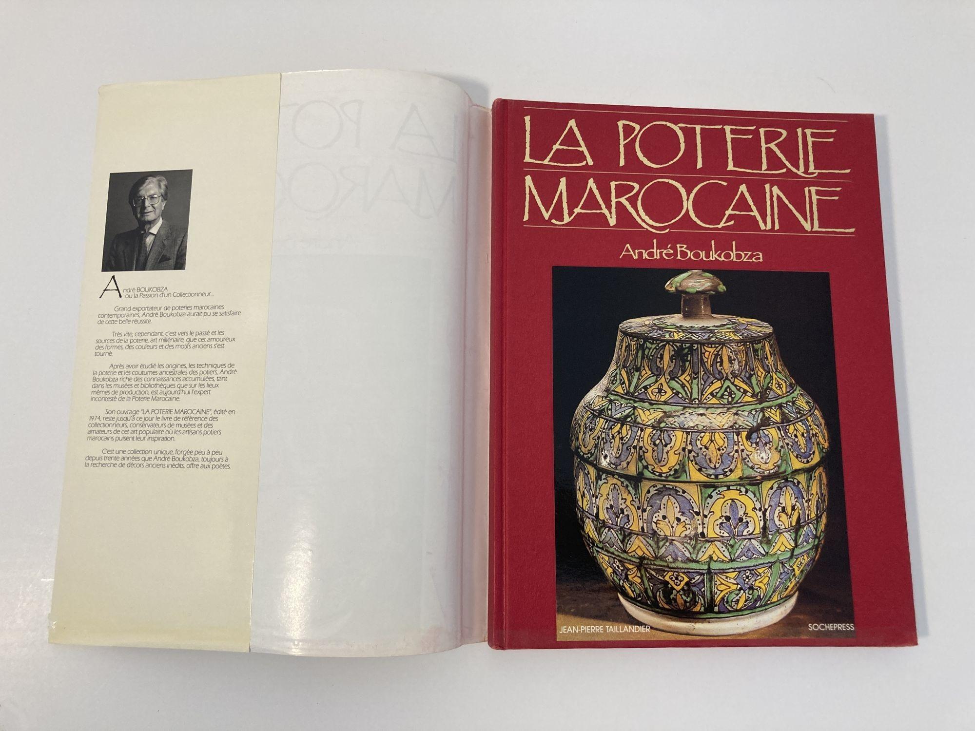 Paper Moroccan Pottery La Poterie Marocaine by André Boukobza French Edition Hard For Sale