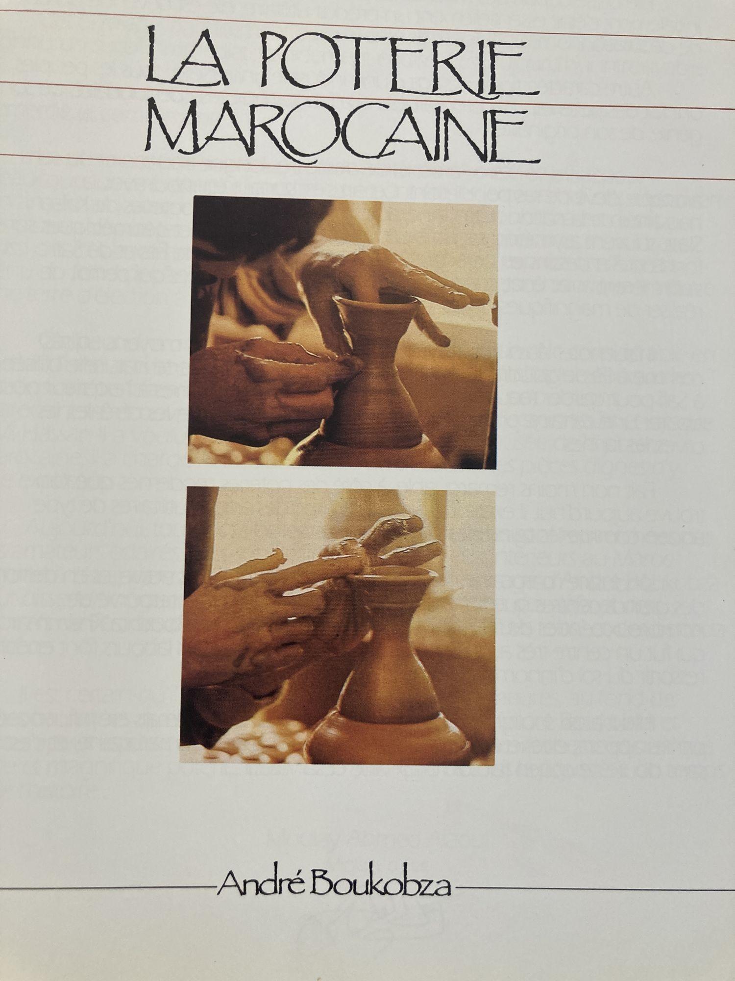 Moroccan Pottery La Poterie Marocaine by André Boukobza French Edition Hard For Sale 3