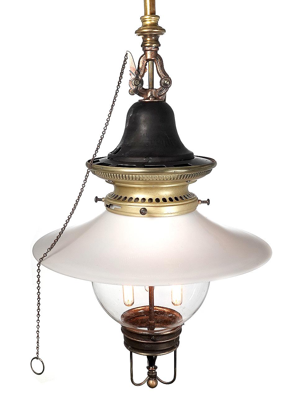 American The Most Amazing Pair of Early Humphrey Gas Lamps