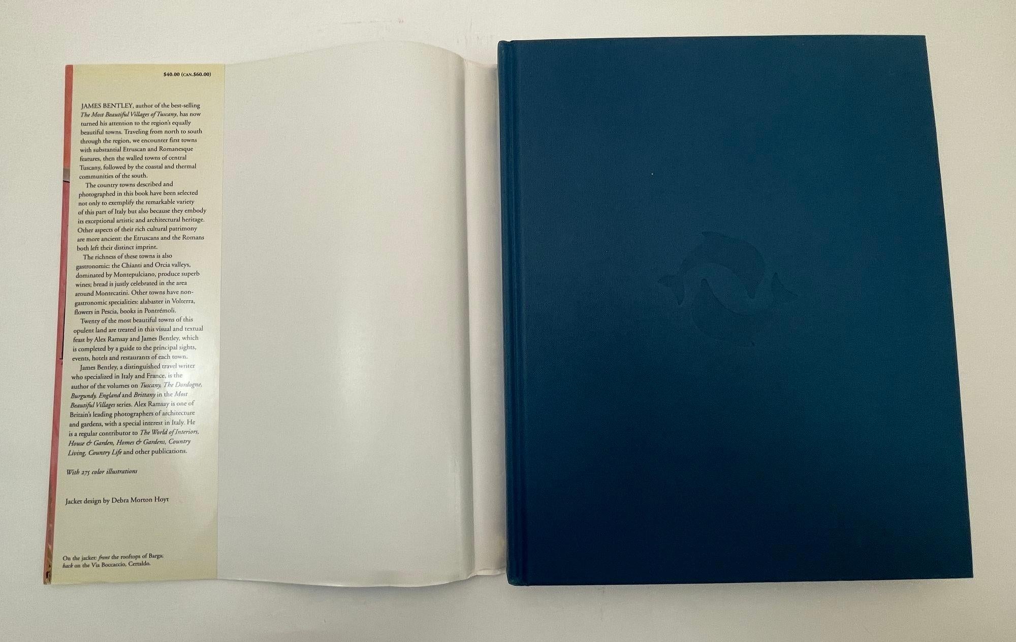 Contemporary The Most Beautiful Country Towns of Tuscany Hardcover Book by James Bentley For Sale