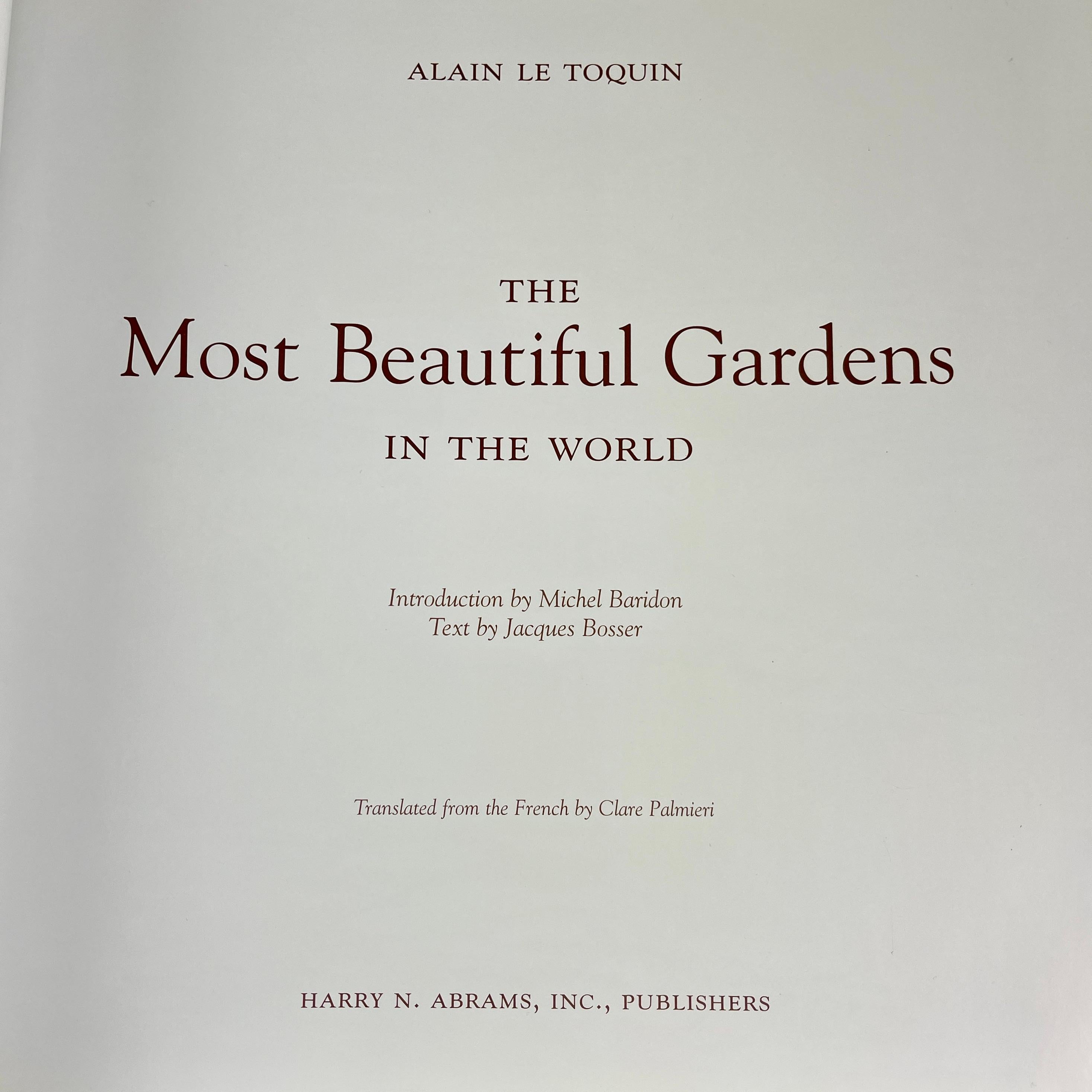 The Most Beautiful Gardens in the World, Hardcover Book, 2004 In Good Condition In Philadelphia, PA