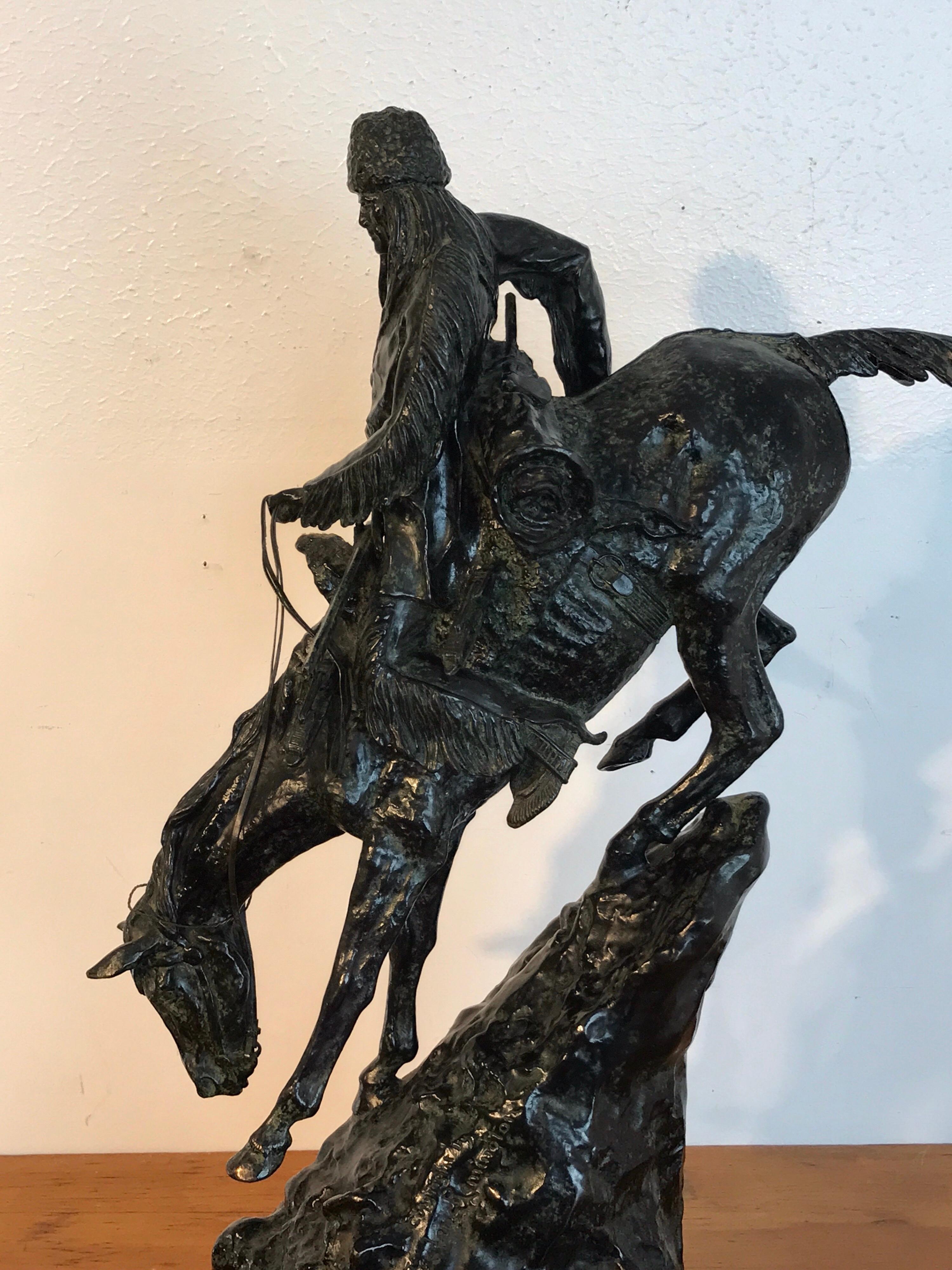 Bronze The Mountain Man, after Frederic Remington