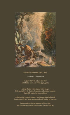 Impression Mountain Stream de George Baxter