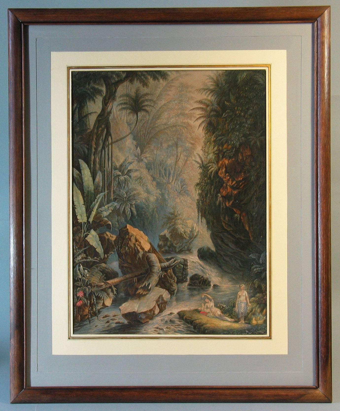 Mountain Stream Print by George Baxter In Good Condition For Sale In Ottawa, Ontario