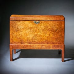 The Mountbatten Early 18th Century George I Burl Walnut Chamber Chest