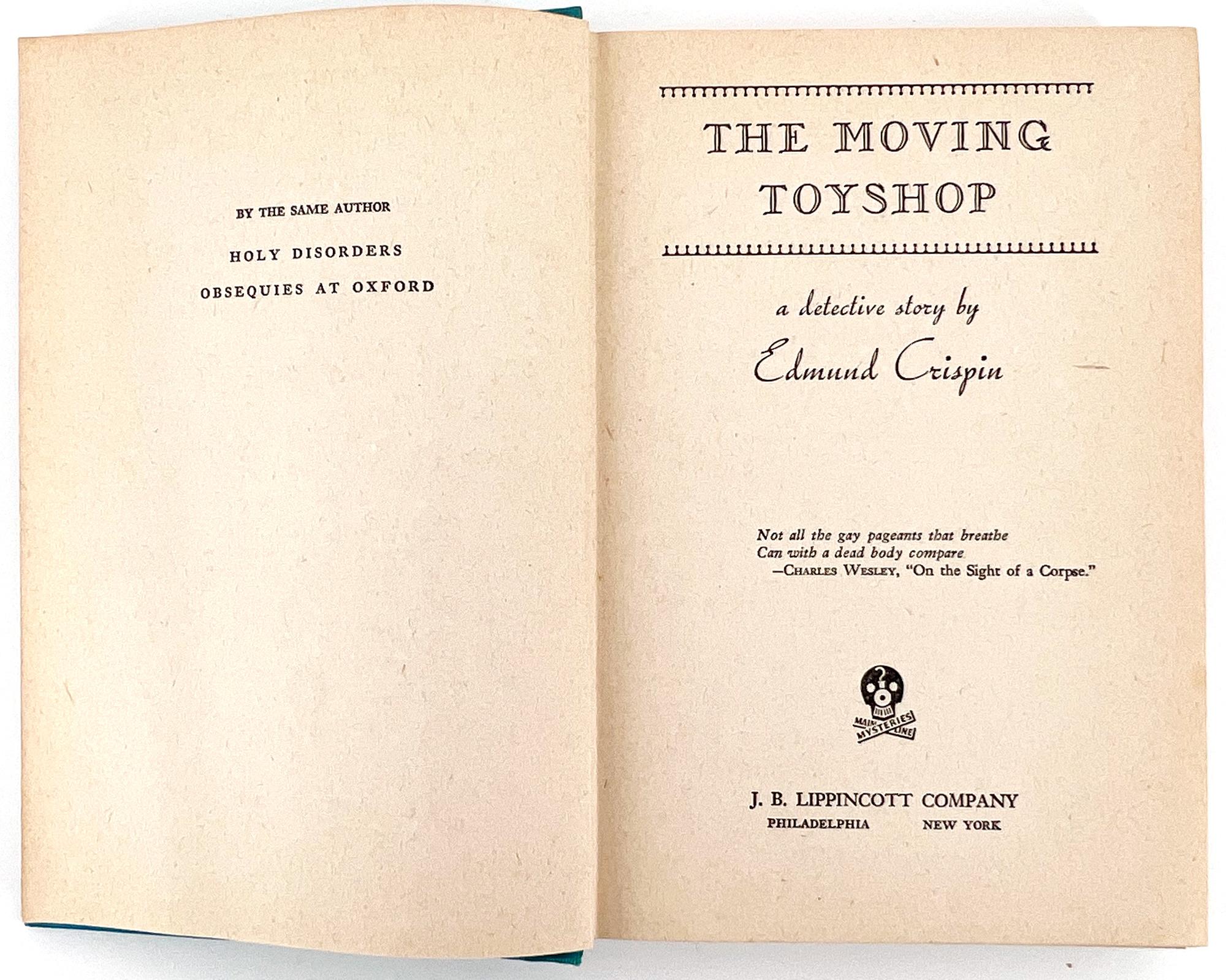 Américain The Moving Toyshop par Edmund Crispin - Première édition américaine en vente