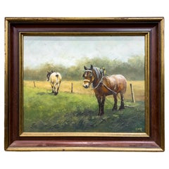 "The Mules" Oil on Canvas Painting
