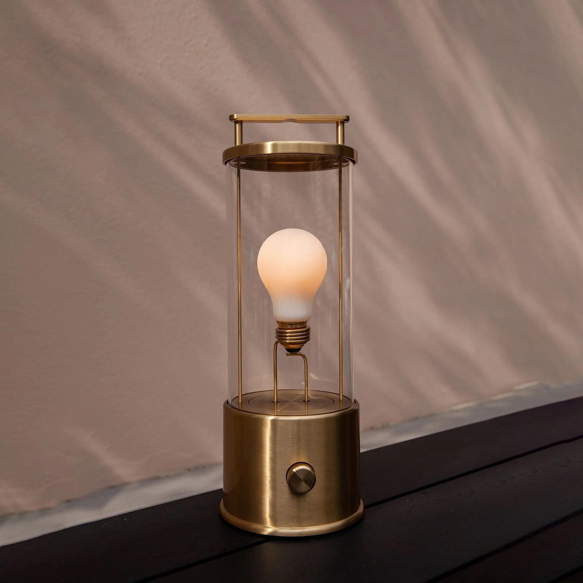 Mid-Century Modern 'The Muse' Portable Lamp by Farrow & Ball x Tala in Brass For Sale