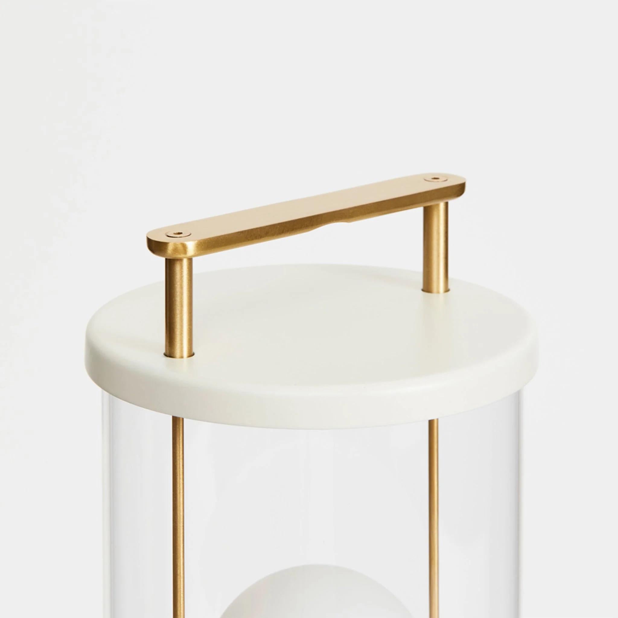 Contemporary 'The Muse' Portable Lamp by Farrow & Ball x Tala in Candlenut White For Sale