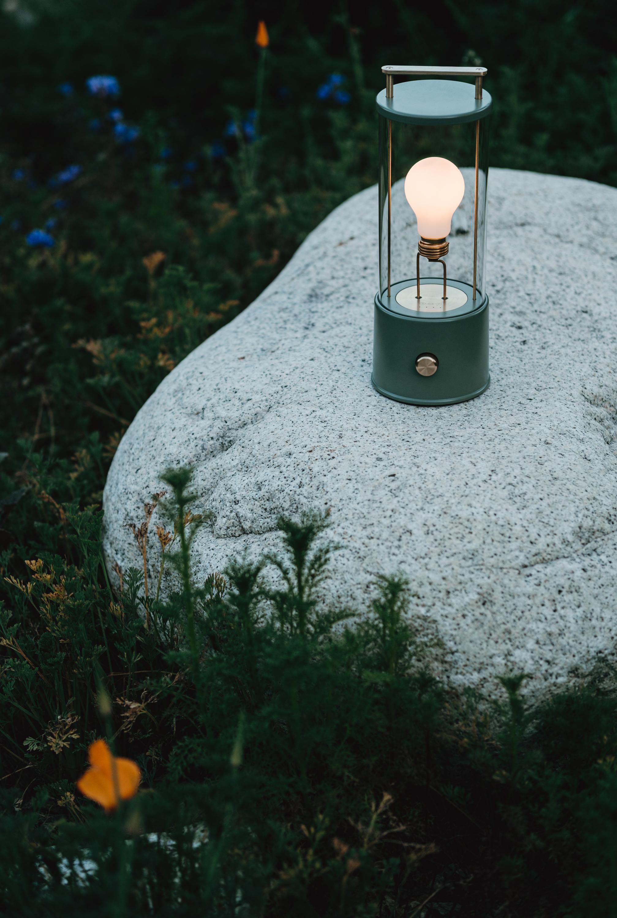 Porzellanlampe „The Muse“ von Farrow & Ball x Tala in Plissee-Gartengrün (Moderne der Mitte des Jahrhunderts) im Angebot
