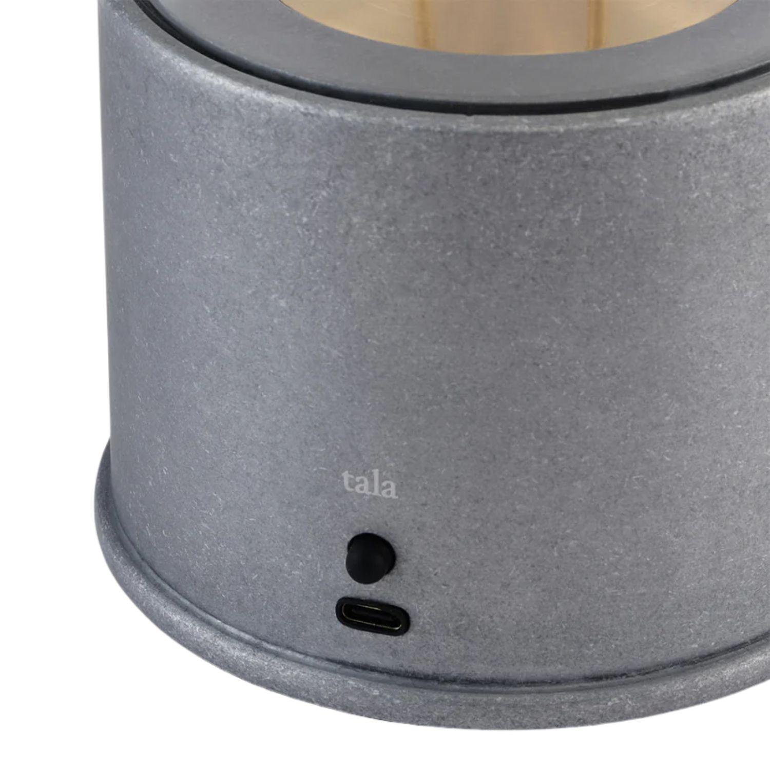 British 'The Muse' Portable Lamp in Raw Aluminum by Farrow & Ball for Tala For Sale