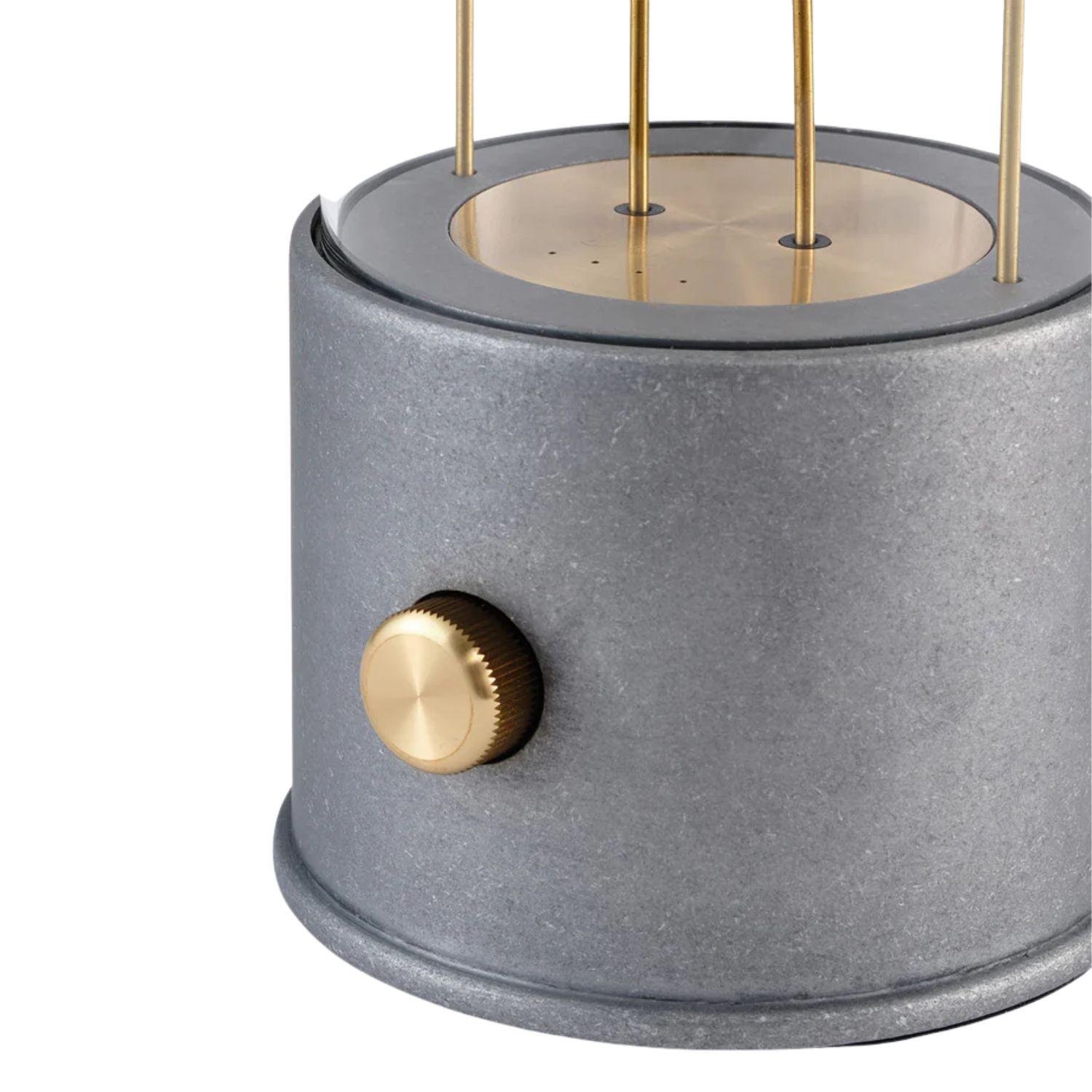 'The Muse' Portable Lamp in Raw Aluminum by Farrow & Ball for Tala In New Condition For Sale In Glendale, CA