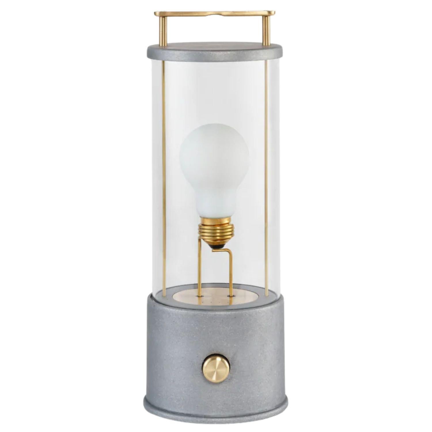 Contemporary 'The Muse' Portable Lamp in Raw Aluminum by Farrow & Ball for Tala For Sale