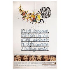Vintage The Music Man 1962 U.S. One Sheet Film Poster