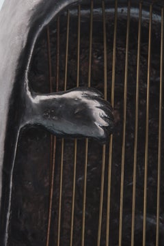 The Musician Ceramic Sculpture  by Cloutiers Frères circa 1960